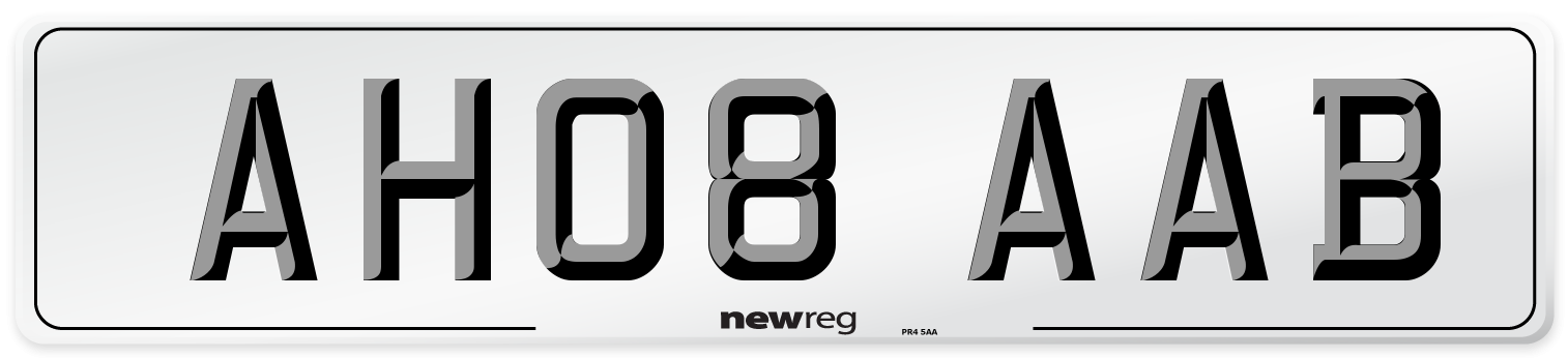 AH08 AAB Number Plate from New Reg